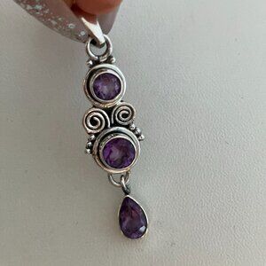 Amethyst 925 Sterling Silver Pendant